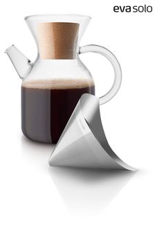 Eva Solo Silver Stainless Steel/Glass Pour Over Coffee Pot 1L (A58768) | €95
