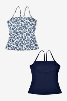 Blue/Floral Tankini Tops 2 Pack (A58841) | 21 €