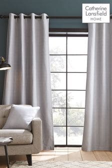 Catherine Lansfield Silver Curtains (A58920) | €52 - €137