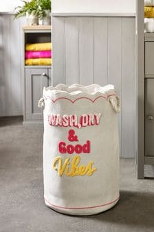 Pink Good Vibes Laundry Bag (A59354) | TRY 390