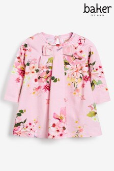 Baker By Ted Baker Pink Floral Jersey Dress (A59907) | KRW39,400 - KRW42,700