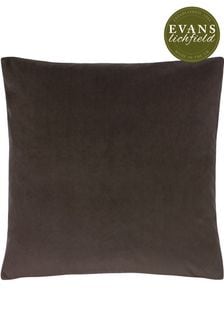 Evans Lichfield Truffle Brown Sunningdale Velvet Polyester Filled Cushion (A59953) | 26 €