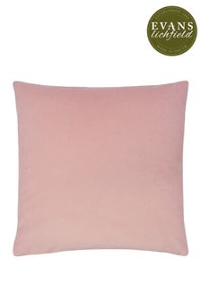 Evans Lichfield Powder Pink Sunningdale Velvet Polyester Filled Cushion (A59954) | €23
