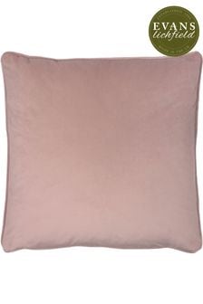 Evans Lichfield Powder Pink Opulence Velvet Polyester Filled Cushion (A59971) | €41