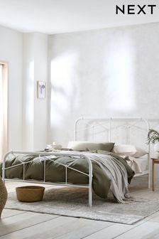 White Catalina Metal Bed Bed Frame (A60058) | €305 - €750
