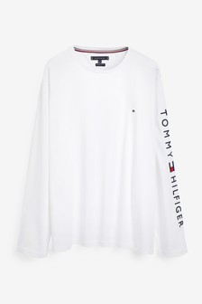 Tommy Hilfiger White Big And Tall Long Sleeve T-Shirt (A60089) | 74 €