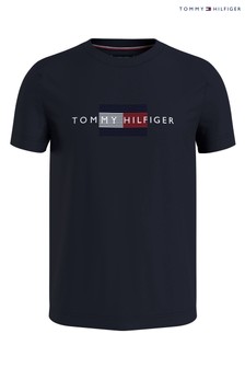 Tommy Hilfiger Mens Blue Lines T-Shirt (A60126) | ₪ 130