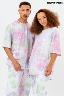 Continu8 Unisex Lilac Tie Dye Oversized T-Shirt (A60670) | €27