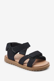 Marineblau - Sandalen mit überkreuzten Riemen (A61342) | 10 € - 12 €