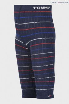 Tommy Hilfiger Baby Navy Blue Stripe Tights (A61435) | $16