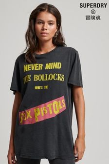 Superdry Dark Black Sex Pistols Limited Edition T-Shirt (A61572) | 173 QAR