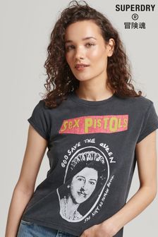 Superdry Black Sex Pistols Limited Edition T-Shirt (A61601) | 148 QAR