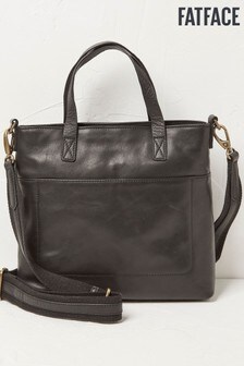 FatFace Leather Black The Paris Tote Bag (A61665) | ₪ 396