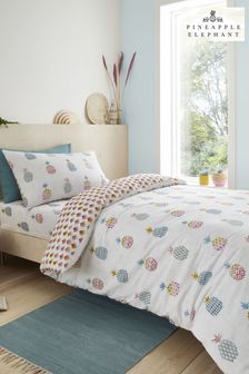 Pineapple Elephant Kids Pink Ananas Pineapple Duvet Cover And Pillowcase Set (A61776) | €32 - €40