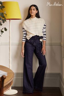 Boden Blue Paperbag Wide Leg Jeans (A61902) | CHF 126