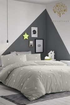 Appletree Silver Kids Tufted Star Duvet Cover Set (A62309) | €37 - €81