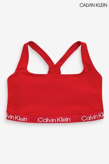 Calvin Klein Red Modern Structure Plus Unlined Bralette (A62531) | $75