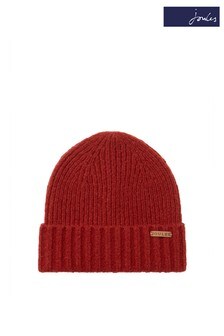 Joules Red Bamburgh Hat Knitted Hat (A62759) | CHF 18
