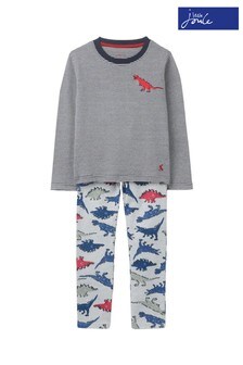 Joules Goodnight Woven Bottoms And Jersey PJ Set