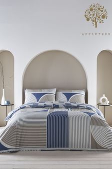 Appletree Kali Blue Duvet Cover and Pillowcase Set (A62899) | 49 € - 84 €