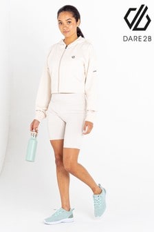Dare 2b White Lounge About Cropped Full Zip Hoodie (A63653) | ₪ 149