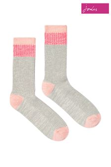 Joules Grey Mid Trussell Warm Socks