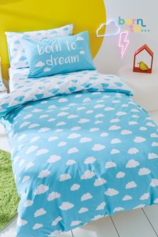 Born To Blue Kids Dream Clouds Organic Cotton Duvet Cover And Pillowcase Set (A63817) | €37 - €66