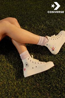 Converse Festival White All Star Platform Lift High Trainers (A63854) | ₪ 373