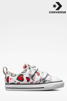 Converse Infant White All Star Watermelon 2V Trainers (A64440) | ₪ 149