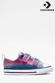 Converse Pink All Star Ombre Glitter 2V Infant Trainers (A64451) | ₪ 172