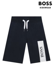 BOSS Shorts blu navy con logo a fascia (A64567) | €73 - €86