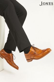 حذاء جلد لون طبيعي بنقوش مخرمة رجالي Texas من Loake By Jones Bootmaker (A64710) | 88 ر.ع