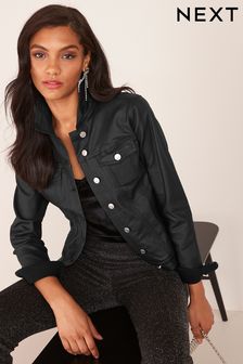 Черный - Джинсовая куртка (A64775) | €45