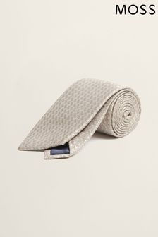 Moss Cream Semi-Plain Silk Tie (A64958) | 40 €