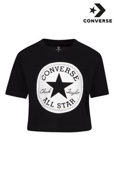 Converse Black Chuck Patch Boxy T-Shirt (A64978) | $35