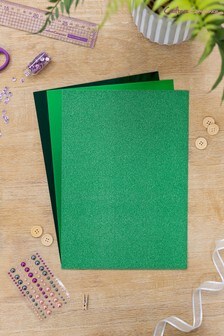 Crafters Companion Green 30 Pack Green Luxury Cardstock (A65037) | 13 €