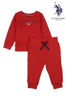 U.S. Polo Assn. Red Sport Crew And Joggers Set (A65063) | 40 €