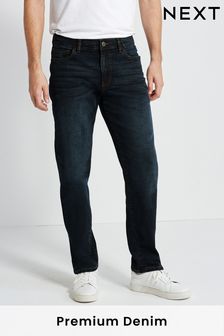 Ciemny niebieski - Jeansy Premium o prostym kroju o bardzo dużej wadze (A65092) | 92 zł
