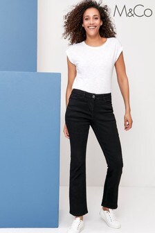 Czarne dżinsy M&Co z poszerzanymi nogawkami (A65262) | 129 zł