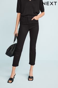 Черный - Укороченные джинсы узкого кроя (A65524) | 15 470 тг