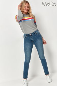 M&Co Petite Blue Supersoft Slim Jeans (A65586) | CHF 38