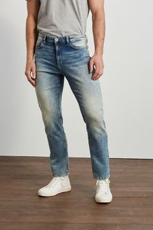 Light Vintage Blue Skinny Fit Premium Heavyweight Jeans (A65601) | SGD 49