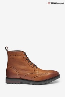 Base London Thorne Tan Brown Leather Boots (A65762) | ₪ 349