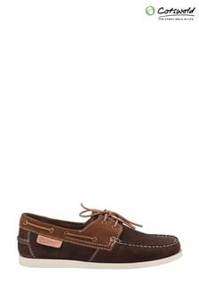 Cotswold Mitcheldean Brown Boat Shoes (A66212) | 383 SAR