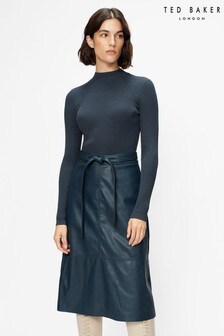 Ted Baker Alltaa Knitted Bodice Dress With Pleather Skirt (A66241) | ₪ 814