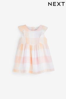 Pink Baby Check Woven Dress (0mths-2yrs) (A66396) | €8 - €9