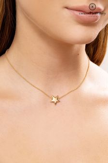 Caramel Jewellery London Gold Tone Star Choker Necklace