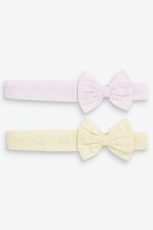 Yellow/Purple Baby 2 Pack Headbands (0-18mths) (A66523) | 239 UAH