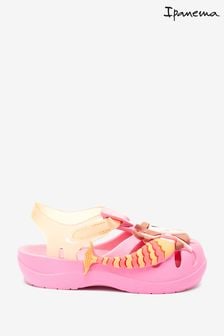 Roza z morsko deklico - Okrašeni sandali Ipanema (A66538) | €16