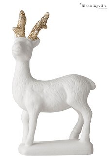 Bloomingville White Christmas Shia Deer Ornament
